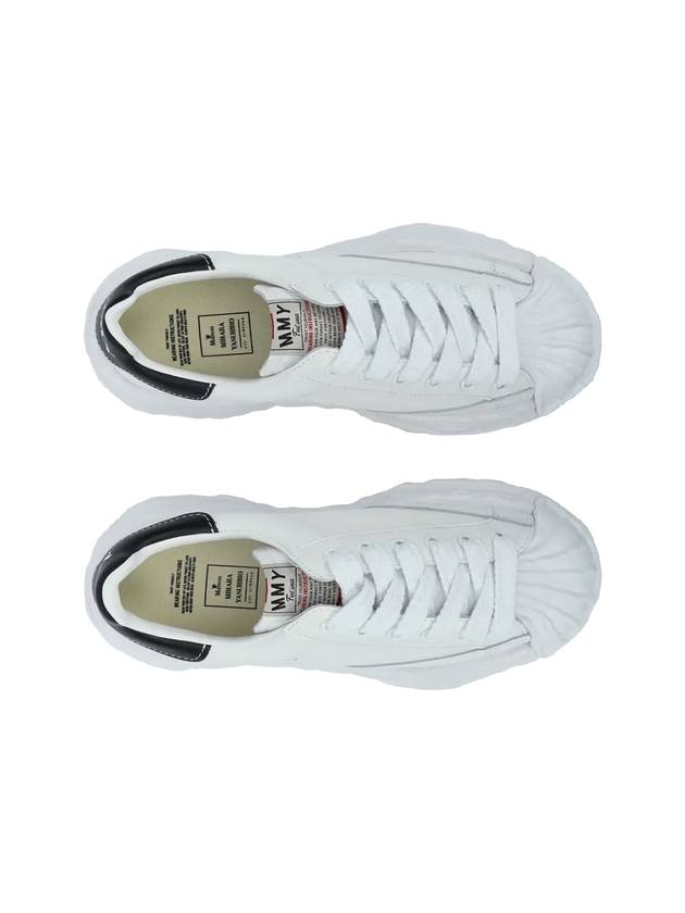 Maison Blakey OG Sole Leather Low Top Sneakers White Luxray - MIHARA YASUHIRO - BALAAN 3