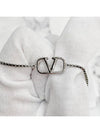 Signature V Logo Bracelet Silver - VALENTINO - BALAAN 8