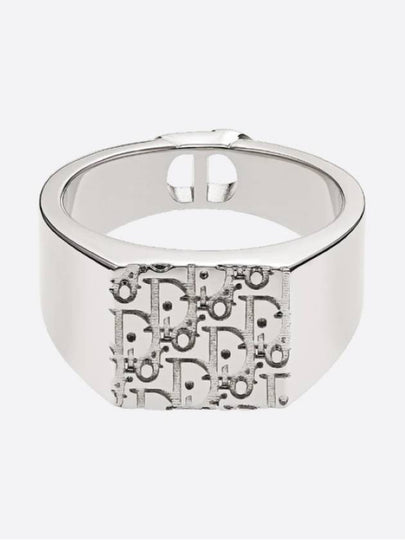 Oblique Signet Ring Silver - DIOR - BALAAN 2