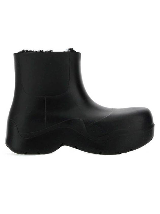 Puddle Shearling Chelsea Boots Black - BOTTEGA VENETA - BALAAN 1