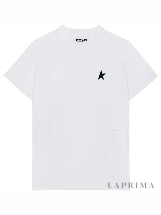 Small Star Crew Neck Short Sleeve T-Shirt White - GOLDEN GOOSE - BALAAN 2