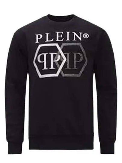 Iconic Logo Sweatshirt Black Men MJO0832PJO002N 02 - PHILIPP PLEIN - BALAAN 2