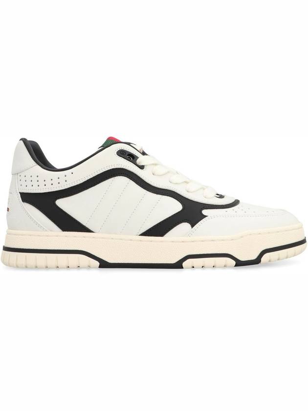 Re Web Leather Low Top Sneakers White - GUCCI - BALAAN 3