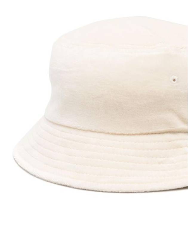 Embroidered Logo Cotton Bucket Hat Cream - SPORTY & RICH - BALAAN 3