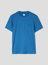 Logo Print Short Sleeve T-Shirt Blue - CP COMPANY - BALAAN 2