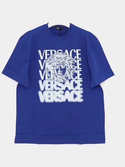 Medusa Medallion Print Short Sleeve Men s T Shirt 1013302 1A12439 2UD30 - VERSACE - BALAAN 2