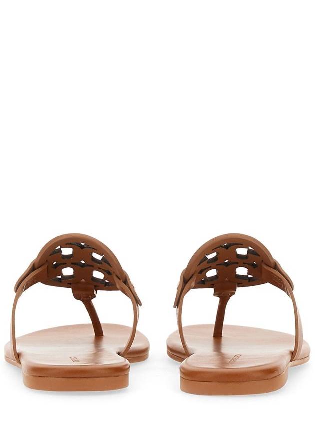 Miller Soft Leather Flip Flops Brown - TORY BURCH - BALAAN 6