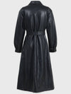 Precious leather long dress - MICANE - BALAAN 8