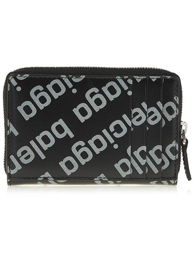 logo zipper wallet black - BALENCIAGA - BALAAN 4