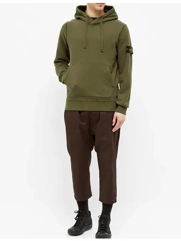 Wappen Patch Hoodie Khaki - STONE ISLAND - BALAAN 4