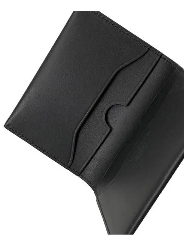 Folded Leather Card Wallet Black - ACNE STUDIOS - BALAAN 8