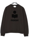 Mikoy Big Logo Cotton Sweatshirt Faded Black - ISABEL MARANT - BALAAN 3