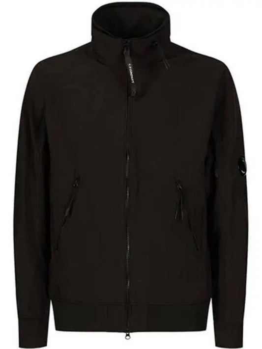 Lens Wappen Soft Shell Zip-Up Jacket Black - CP COMPANY - BALAAN 2