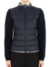 Kids Waffen Patch Knit Mix Jacket Navy 9B00006 M1241 750 12 14A Adults can wear - MONCLER - BALAAN 1