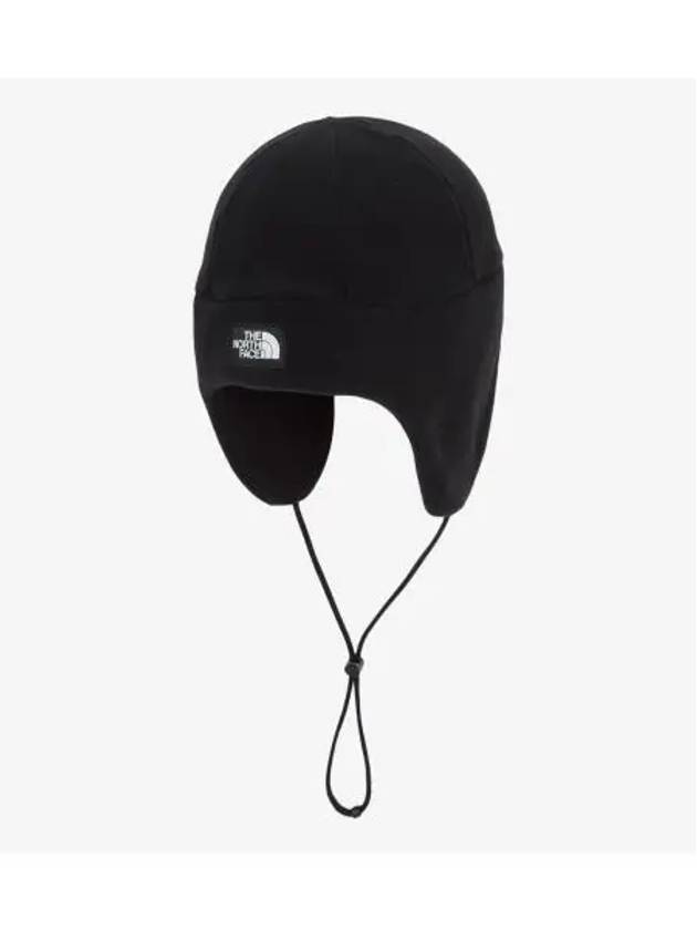 The North Face KIDS Fleece Earmuff Beanie NE3BQ51R BLK - THE NORTH FACE - BALAAN 1