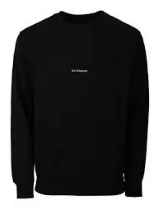 Classic Fit Logo Print Cotton Sweatshirt Black - GIVENCHY - BALAAN 2