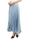 Gavino Long Pleated Skirt Blue - MAX MARA - BALAAN 6