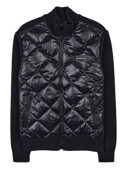 African Logo Quilted Down Jacket Black - DUVETICA - BALAAN 2