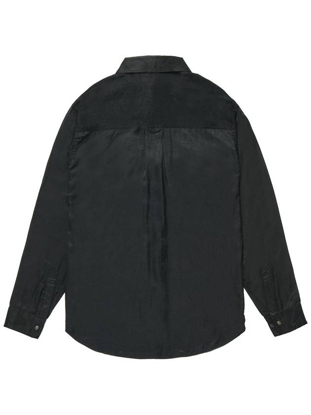 Loose Fit Military Long Sleeve Shirt Black - ROLLING STUDIOS - BALAAN 3