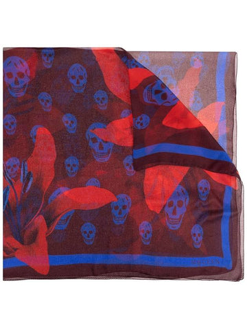 Alexander McQueen Silk Scarf, Women's, Red - ALEXANDER MCQUEEN - BALAAN 1