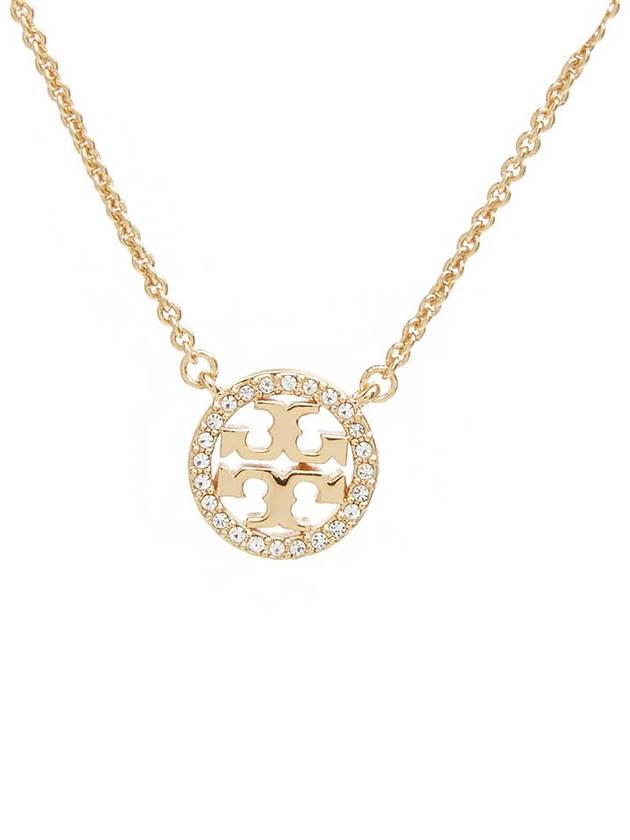 Miller Pave Logo Delicate Necklace Gold - TORY BURCH - BALAAN 4