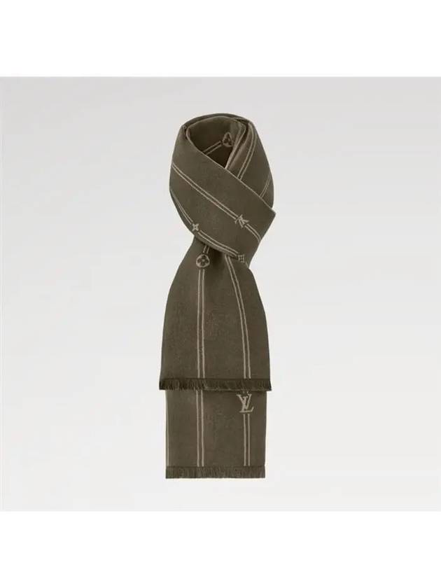 Monogram Stripe Scarf M90732 - LOUIS VUITTON - BALAAN 2