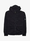 Lens Wappen Hooded Jacket Black - CP COMPANY - BALAAN 3