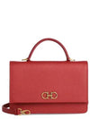 Gancini Mini Cross Bag Red - SALVATORE FERRAGAMO - BALAAN 1