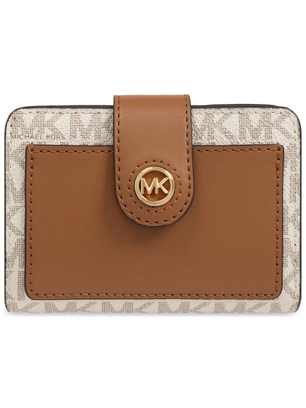 Michael Michael Kors Wallet With Logo, Women's, Brown - MICHAEL KORS - BALAAN 1