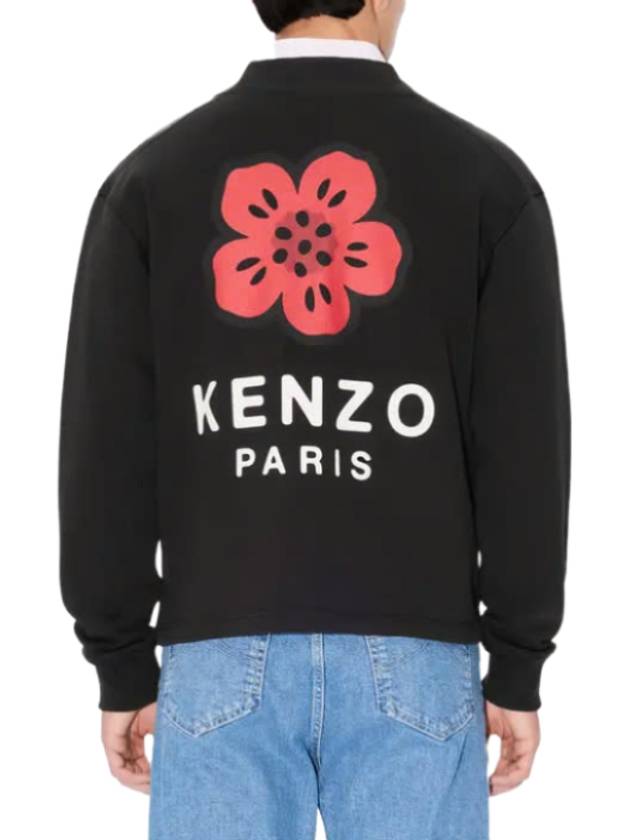 Boke Flower Embroidery Cardigan Black - KENZO - BALAAN 4