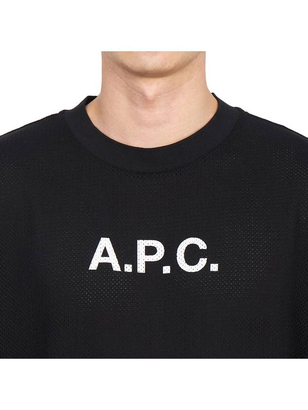 Moran Openwork Short Sleeve T-Shirt Black - A.P.C. - BALAAN 9