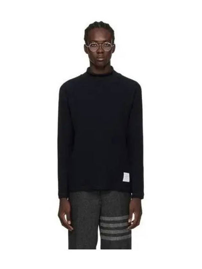 Raglan Roll Neck Virgin Wool Turtleneck Navy - THOM BROWNE - BALAAN 2