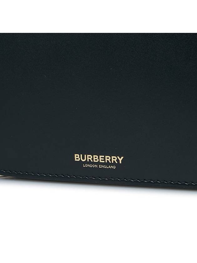 Leather Olympia Medium Shoulder Bag Black - BURBERRY - BALAAN 8