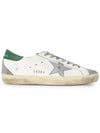 Superstar Green Heel Tab Leather Sneakers White - GOLDEN GOOSE - BALAAN 6