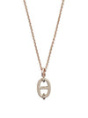 Mini Maillon Necklace Pendant Marron Glace Rose Gold H100053FO55 - HERMES - BALAAN 2