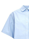 Heavy Poplin Super Size Mini Shirt Short Dress Light Blue - THOM BROWNE - BALAAN 4