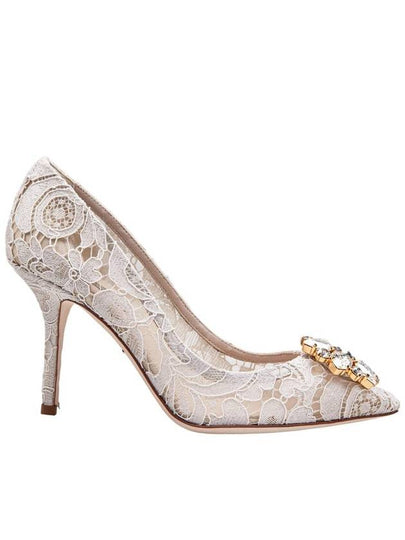 Lace Bellucci Pumps Heel White - DOLCE&GABBANA - BALAAN 2