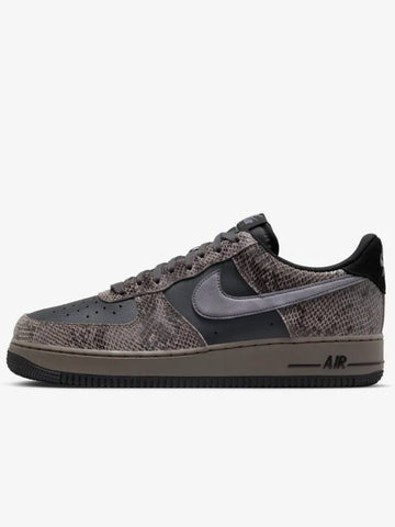 Air Force 1 Snakeskin Low Top Sneakers Brown - NIKE - BALAAN 1