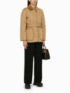 Diamond Quilted Nylon Jacket Beige - BURBERRY - BALAAN 4