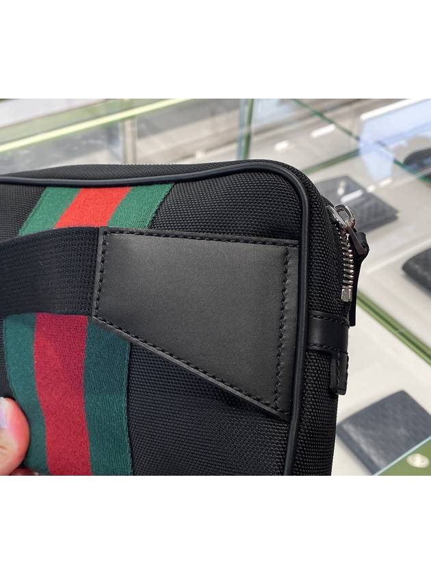 Signature Web Techno Canvas Belt Bag Black - GUCCI - BALAAN 4