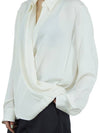 silk wrap blouse ivory - THEORY - BALAAN 11