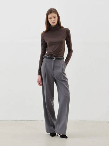 One chin wide slacks gray - LESEIZIEME - BALAAN 1