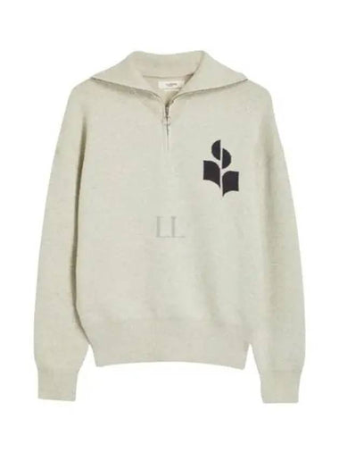 24 Azra PU0008FA A1X04E 02LY logo half zip up knit - ISABEL MARANT - BALAAN 1