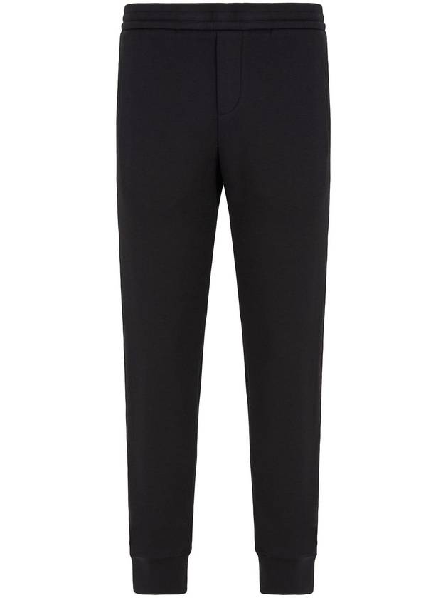 cotton track pants black - EMPORIO ARMANI - BALAAN 2