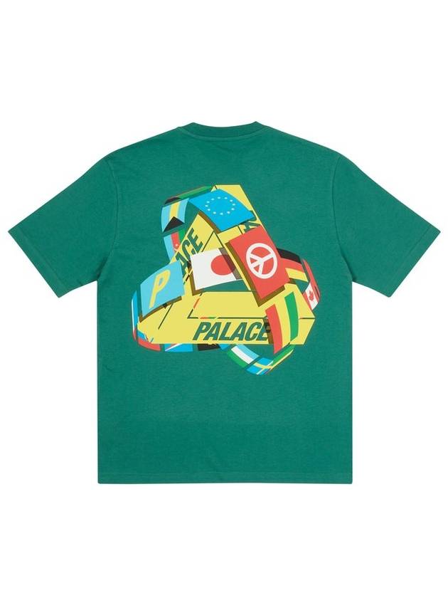 Tri flag tshirt TRI FLAG T SHIRT green - PALACE - BALAAN 1