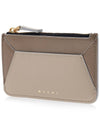 Color Block Zipper Card Wallet Oldlace - MARNI - BALAAN 3