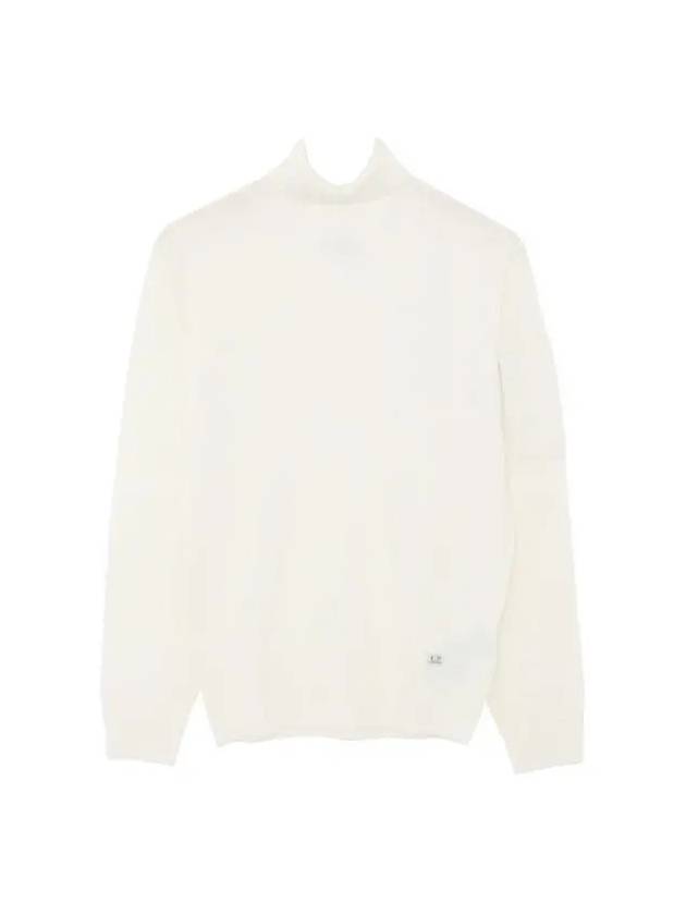 12Th Anniversary Logo Merino Wool Turtleneck White - CP COMPANY - BALAAN 2