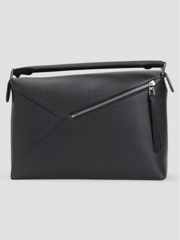 Large Puzzle Calfskin Cross Bag Black - LOEWE - BALAAN 3