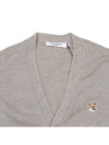 Fox Head Patch Classic Cardigan Beige Melange - MAISON KITSUNE - BALAAN 4