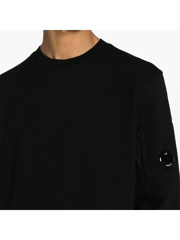 Diagonal Raised Fleece Sweatshirt Black - CP COMPANY - BALAAN 6